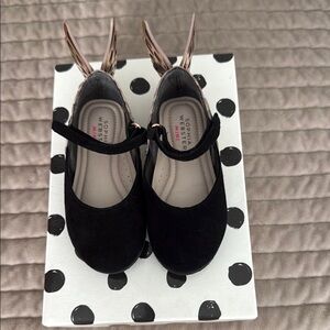 SOPHIA WEBSTER Black Kids Shoes with Bunny Ears